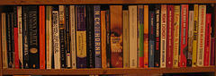 Books - bookcase top shelf
