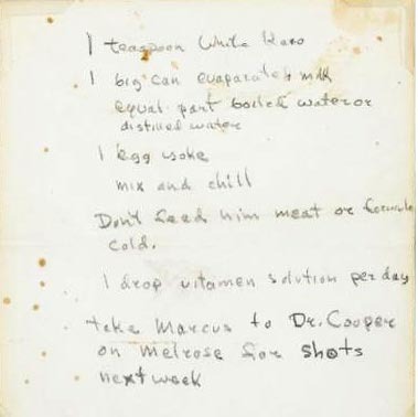 James Dean handwritten letter