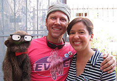 Erik, Rebecca, and Monkey