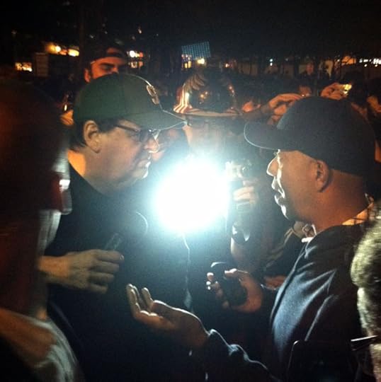 Michael Moore at Wall St. Protests