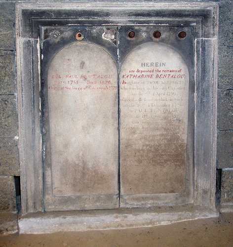 Bentalou graves in the Westminster Hall catacombs