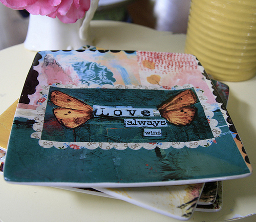 love always wins plate 