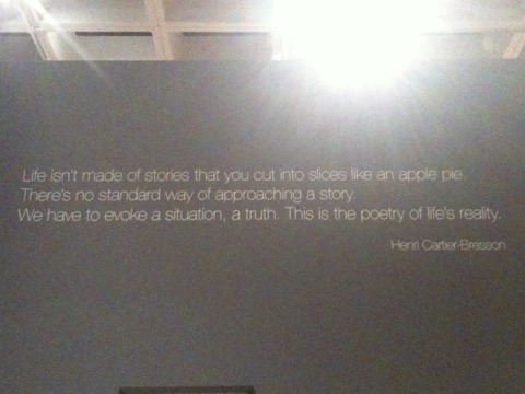 20111016 112617 Story truth from photographer Henri Cartier Bresson