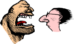 Yelling guy via art parts