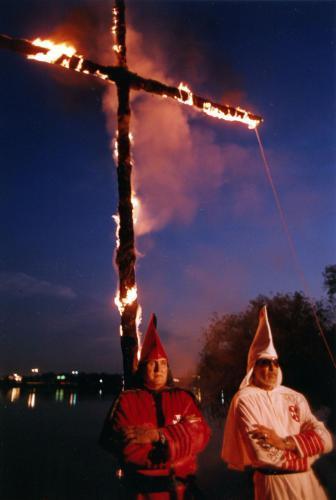 Members of Texas-based Klan chapters rally in 1992