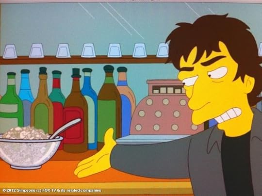 Neil Gaiman's photo WIll this tuna salad save the world... or destroy it? Find out Nov 20th. A blatant commercial for my appearance on THE SIMPSONS.