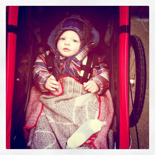 Early am walk with truester