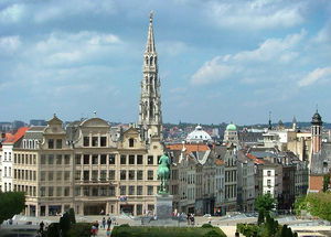 Brussels, view from the Kunstberg hill