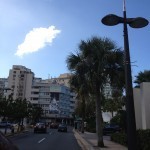 Then we left the hotel behind and drove out through Condado Beach.