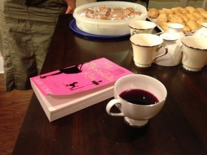tea cups with wine