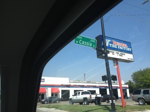photo taken last week in Boise, ID--Cassia Street!