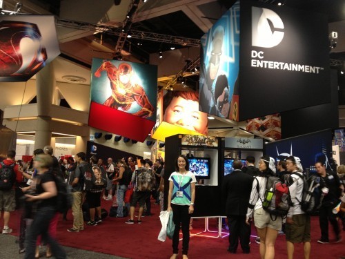 on the floor at Comic-Con, feeling a little giddy
