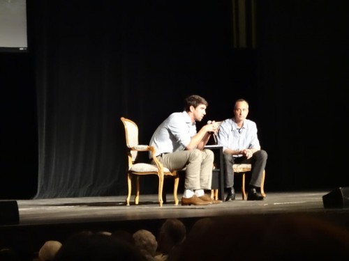 The best photo I got of Michael in Pasadena...wish I hadn't forgotten the good camera!