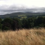 The castle affords sweeping views across to Snowdonia