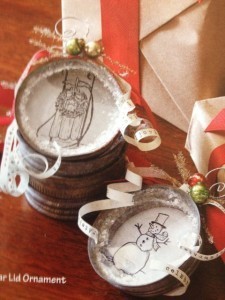 Canning lid ornament