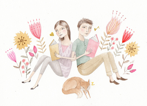 Reading Together by Julianna Swaney