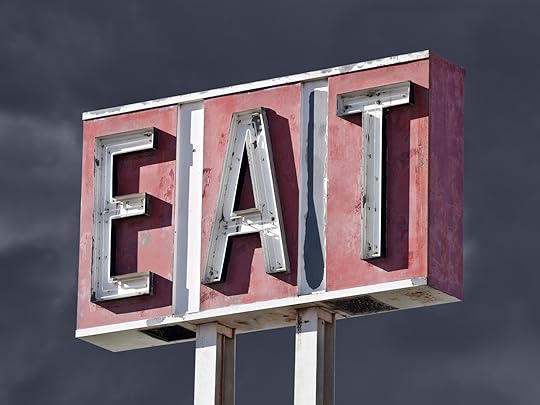 Retro Eat Sign Thunderstorm