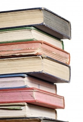 stacked books