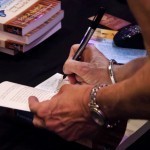 Sonia signing books