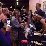 Crowds buying our books
