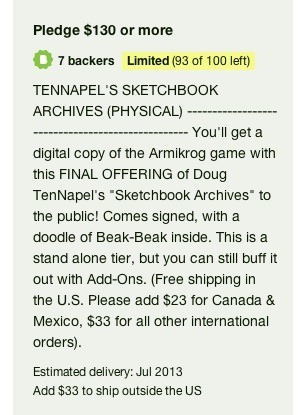 Your last chance to get a TenNapel Sketchbook Archives