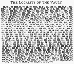 Beale Code #1