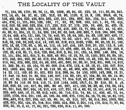 Beale Code #1
