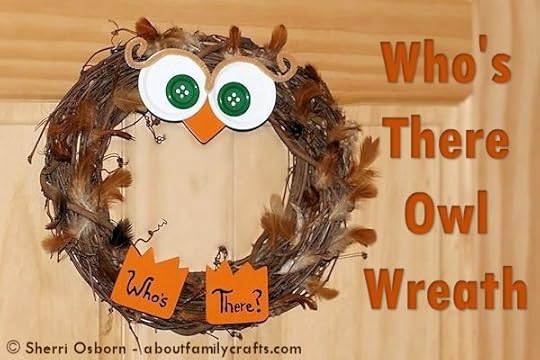 Fall Owl Wreath Craft from Pinterest