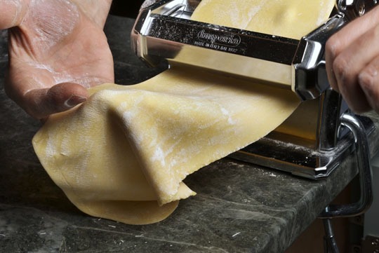 Rolling out the dough
