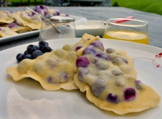 Summer's best blueberry pierogi. Photo by Emilia Juocys
