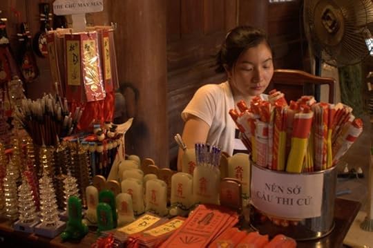 Souvenir seller at Temple of Literature