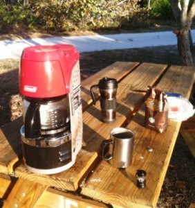 Have delicious coffee while camping!