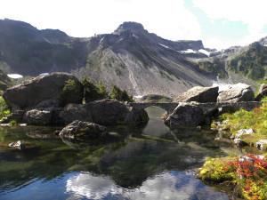 Bridge below Table Mountain, North Cascades