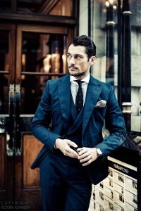blue suit