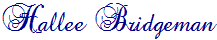 Hallee Bridgeman Precious Signature