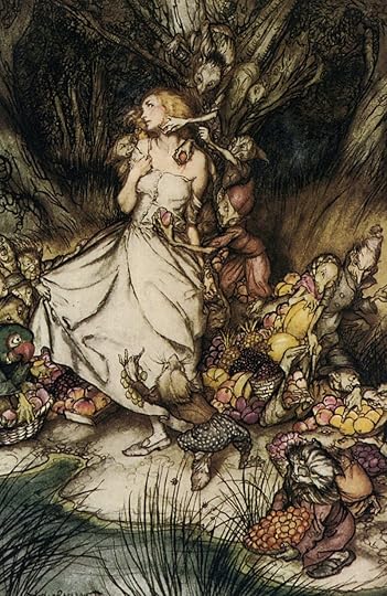 An illustration from Christina Rossetti's ''Goblin Market'' by Arthur Rackham