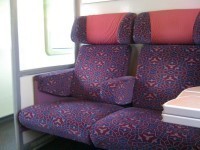 A first-class train car.