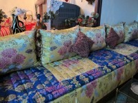 A typical salon marocain--the fancy sitting room.