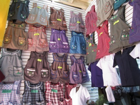 The pinafore store--for all your street-vendor-uniform needs.