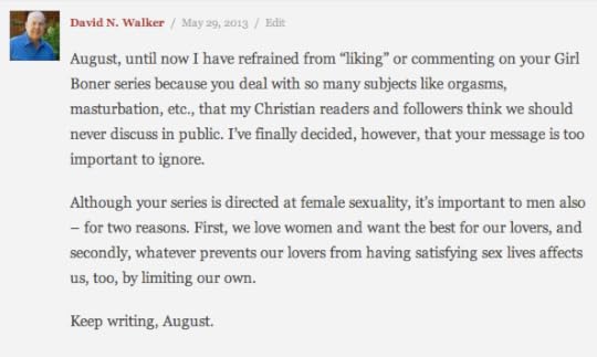 Comments like these are fuel! Thank you, David.