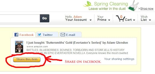 AmazonOrderThankYouStep011 How to Get Your Copy of Buttersmiths Gold Signed on Launch Day May 2nd.