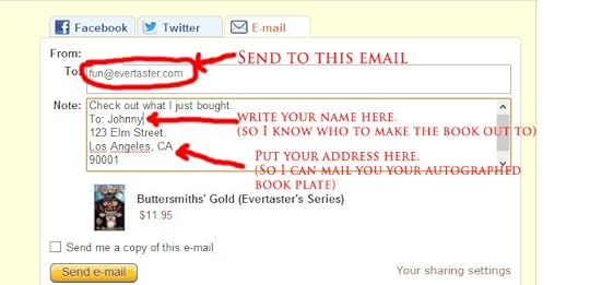 AmazonOrderThankYouStep021 How to Get Your Copy of Buttersmiths Gold Signed on Launch Day May 2nd.