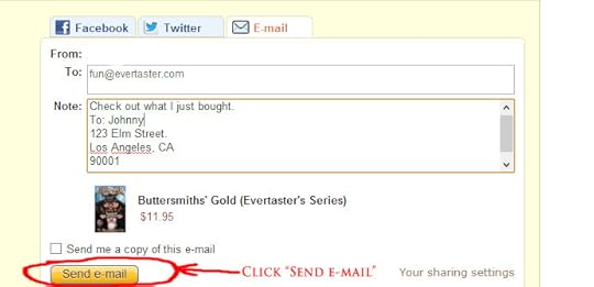 AmazonOrderThankYouStep03 How to Get Your Copy of Buttersmiths Gold Signed on Launch Day May 2nd.