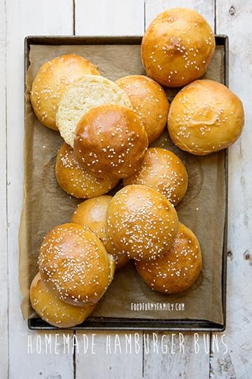 Homemade Hamburger Buns #recipe via FoodforMyFamily.com