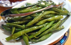 roasted green beans