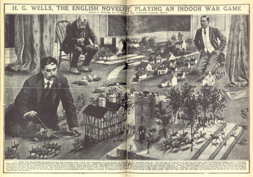 H.G. Wells playing Little Wars