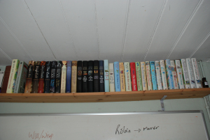 I publish books. Then I get given copies. These are the hardbacks. 