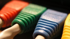 Patch panel with network cabling