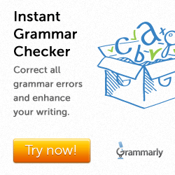 Correct all grammar errors with Grammarly! Watch a Grammarly Review.