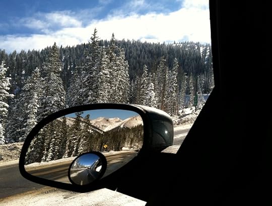 Rear view mirror mountains